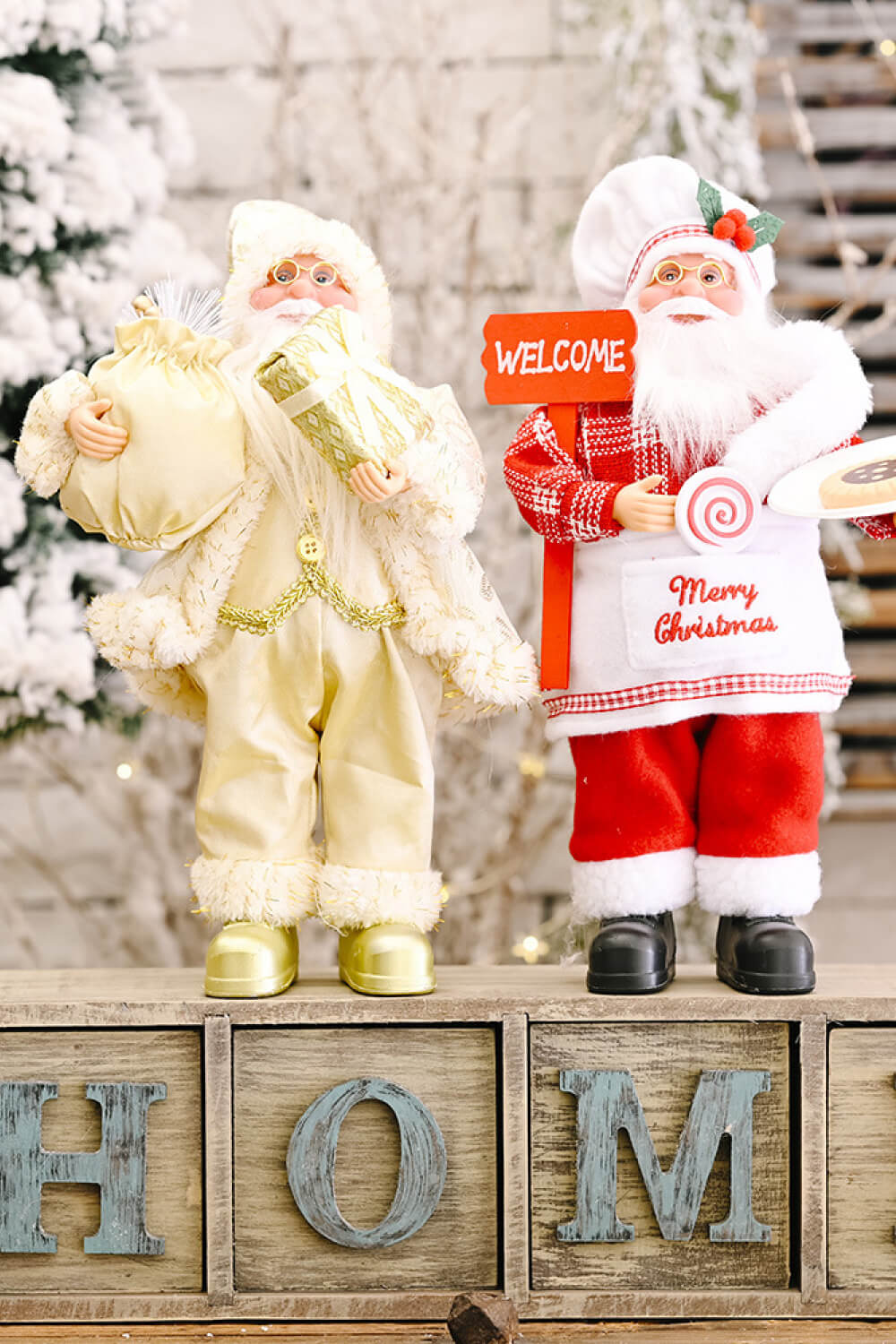 Christmas Standing Santa Claus Figure