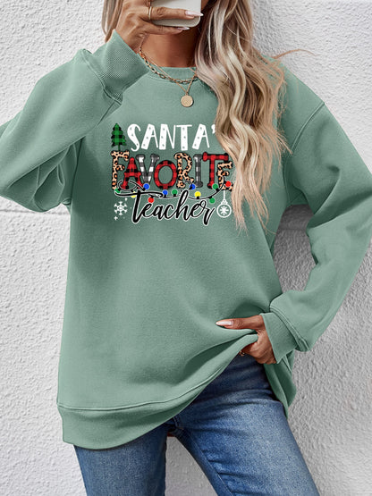 Letter Graphic Sweatshirt