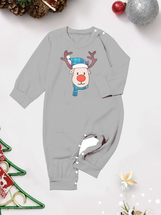 Rudolph Graphic Long Sleeve Top and Plaid Pants Set