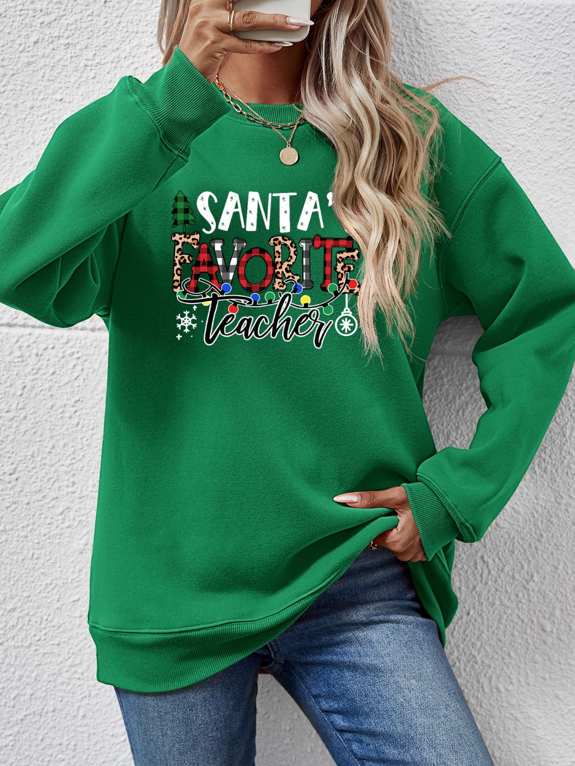 Letter Graphic Sweatshirt