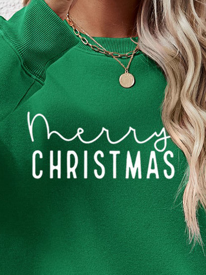 MERRY CHRISTMAS Dropped Shoulder Sweatshirt