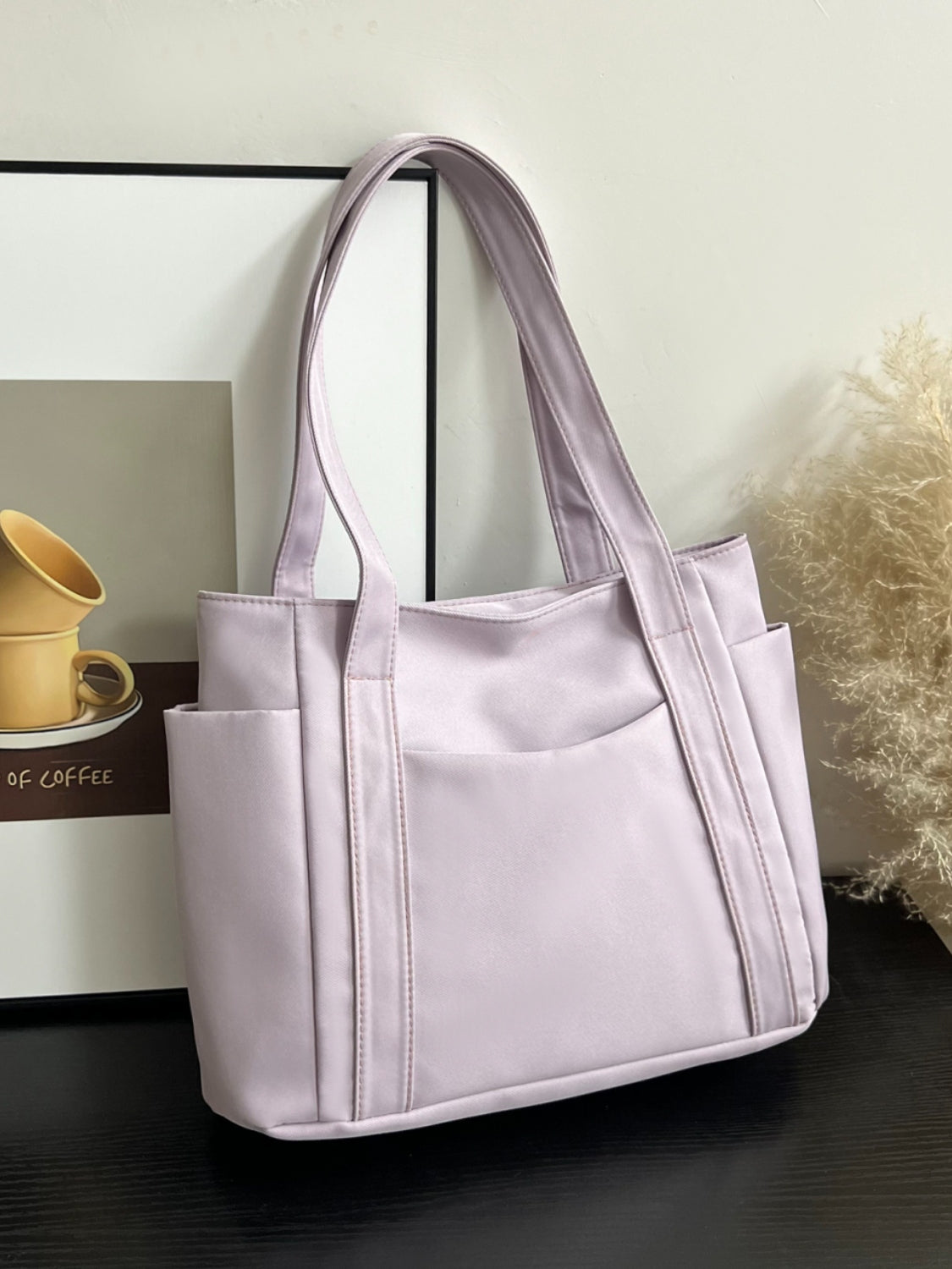 Oxford Cloth Tote Bag with Zipper