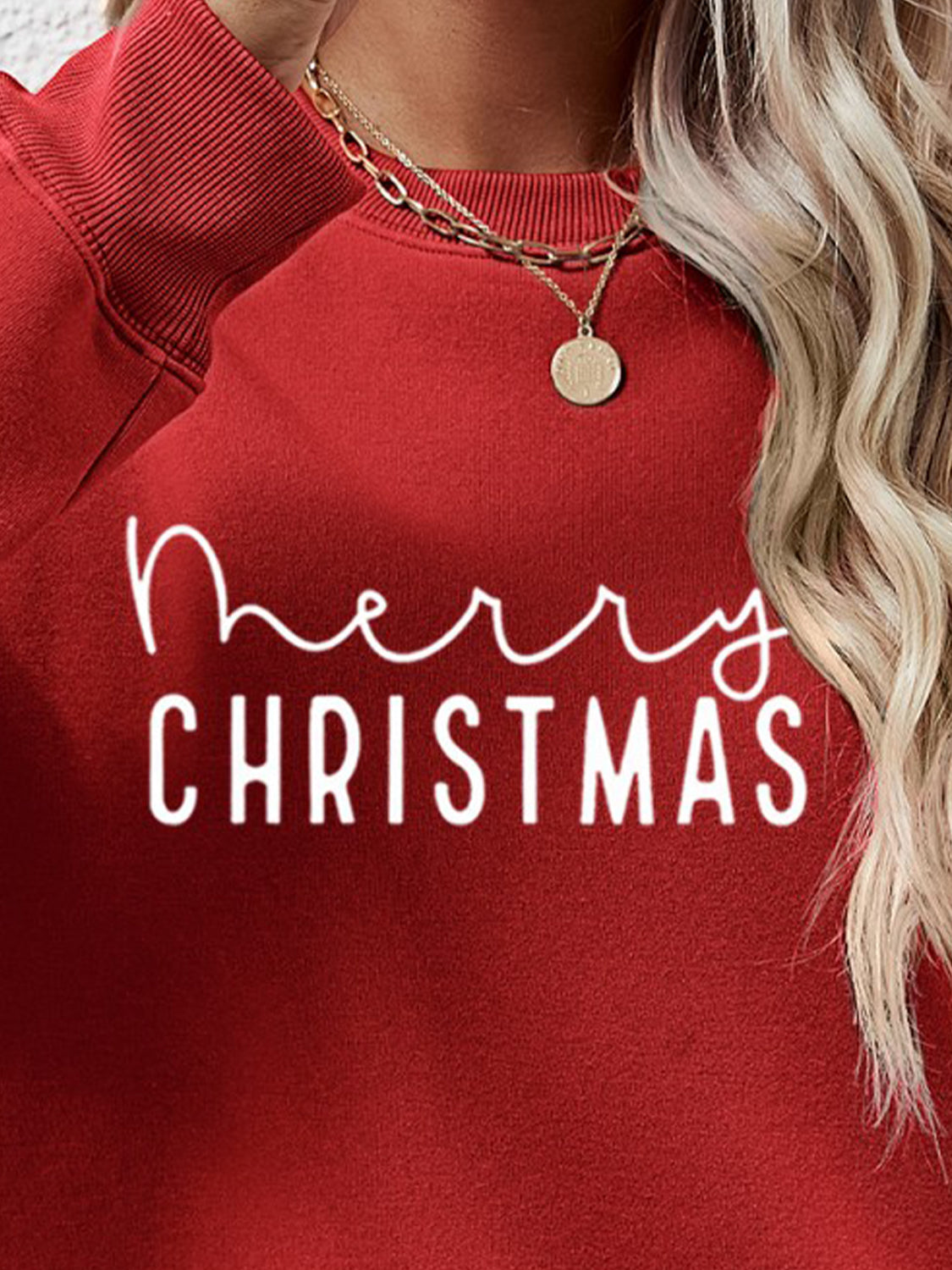 MERRY CHRISTMAS Dropped Shoulder Sweatshirt