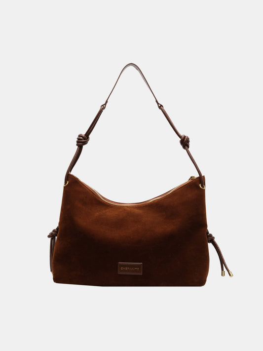 Suede Large Shoulder Bag