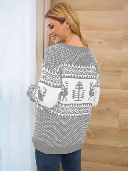 Reindeer Round Neck Sweater