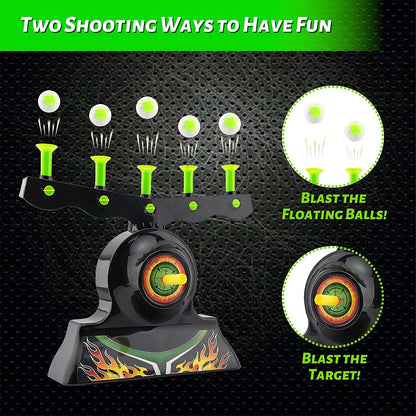 Shooting Targets for Nerf Guns Shooting Game Glow in The Dark Floating Ball Target Practice Toys for Kids Boys Hover Shot 1 Blaster Toy Gun 10 Soft Foam Balls 3 Darts Gift