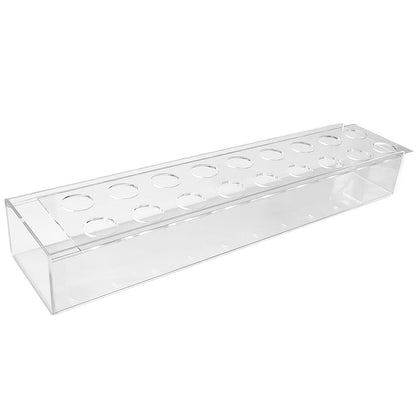 Clear Acrylic Flower Vase Rectangular Floral Centerpiece for Table Decoration Modern Flower Holder for Mother's Day Valentine's Day Wedding Party 12 Holes