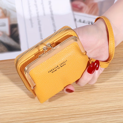 Cute change purse with coin purse card holder for women teen girls,with zipper clasp,