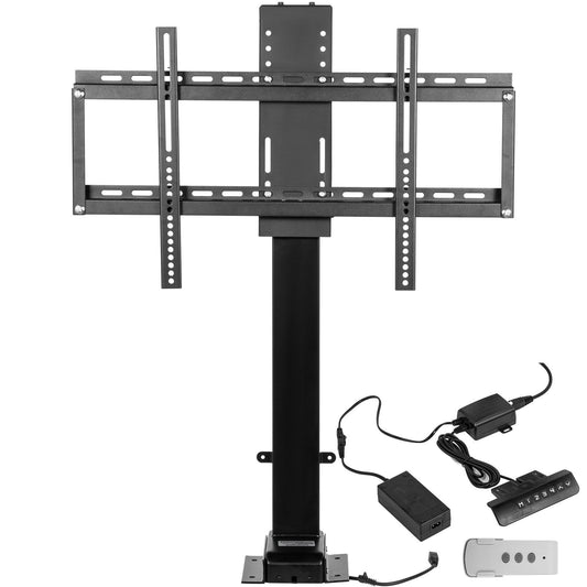 VEVOR Motorized TV Lift Stroke Length 35 Inches Motorized TV Mount Fit for 32-65 Inch TV Lift with Remote Control Height Adjustable 28.7-64.2 Inch,Load Capacity 154 Lbs