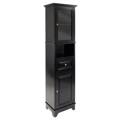 Alps Tall Cabinet with Glass Door and Drawer