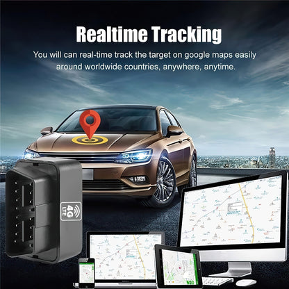 OBD2 GPS Tracker Real Time Vehicle Tracking Device 4G OBD II Car + $5 SIM