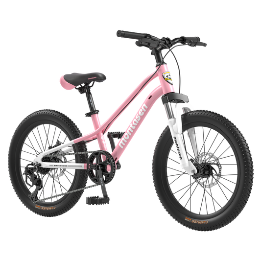 AB03-24 inch Youth Bike Kids Bike for Boys and Girls with Suspension Fork, 7-Speed Drivetrain, Multiple Colors.