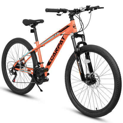 A2610 26 inch Mountain Bike 21 Speeds, Suspension Fork, Steel Frame Disc-Brake for Men Women Bicycle Adlut Bike