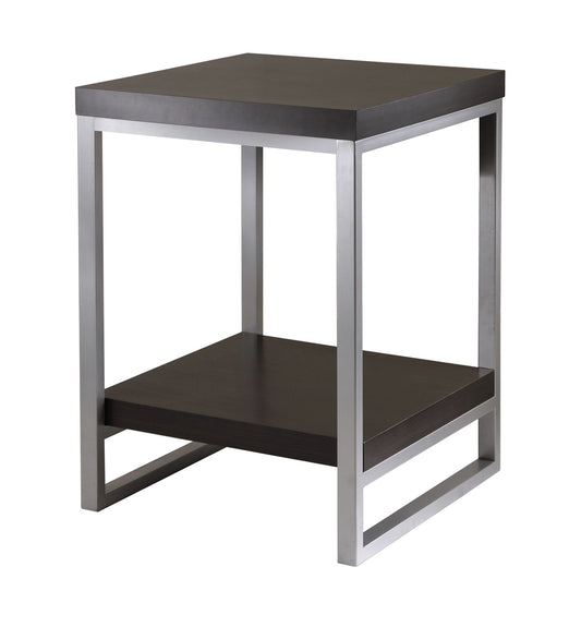 Jared End Table; Enamel Steel Tube