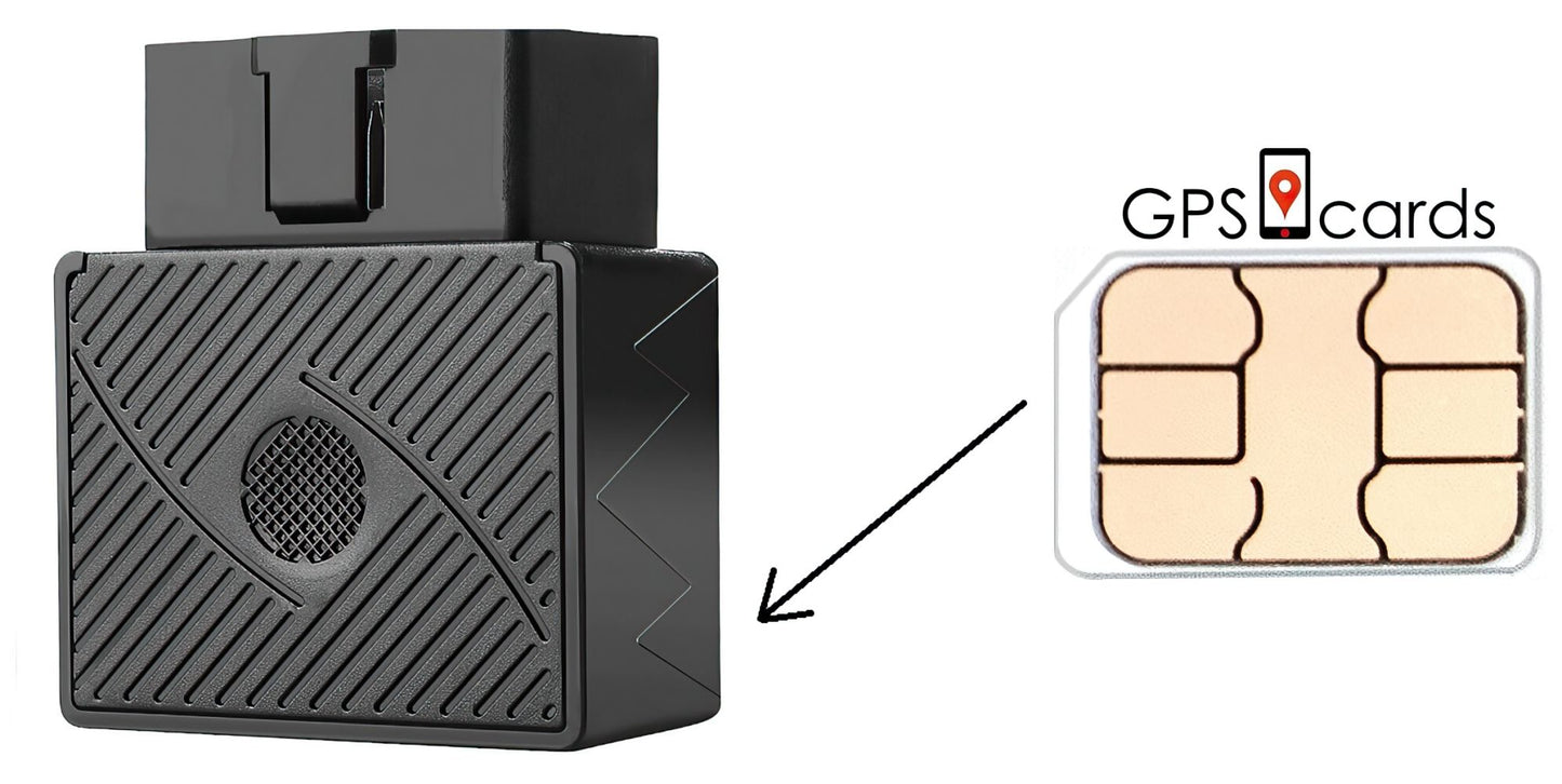 GPS.cards SIM for Megastek GVT-900 Bike GPS Tracker + Real-time GPS Tracking