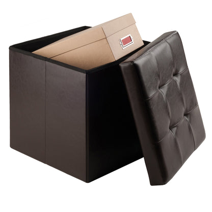 Ashford Ottoman with Storage Faux Leather