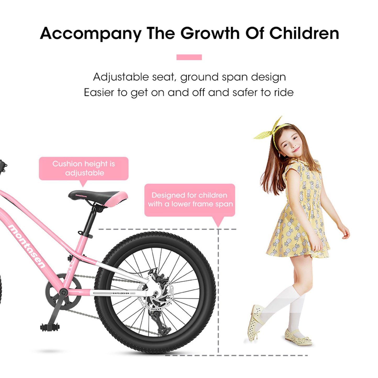 AB03-20 inch Youth Bike Kids Bike for Boys and Girls with Suspension Fork, 7-Speed Drivetrain, Multiple Colors.