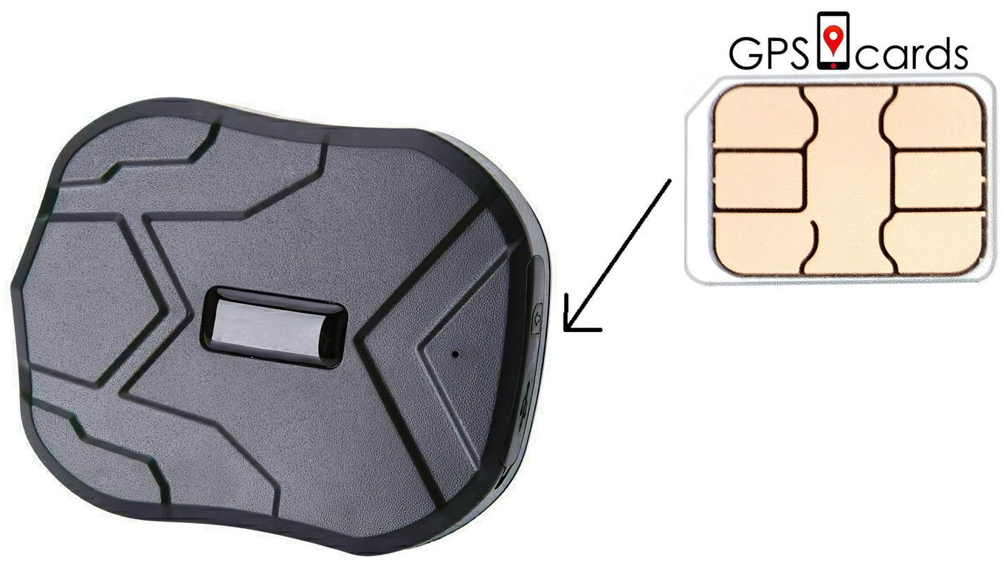 GPS.cards SIM for Megastek GVT-900 Bike GPS Tracker + Real-time GPS Tracking