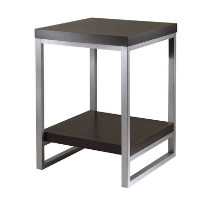 Jared End Table; Enamel Steel Tube