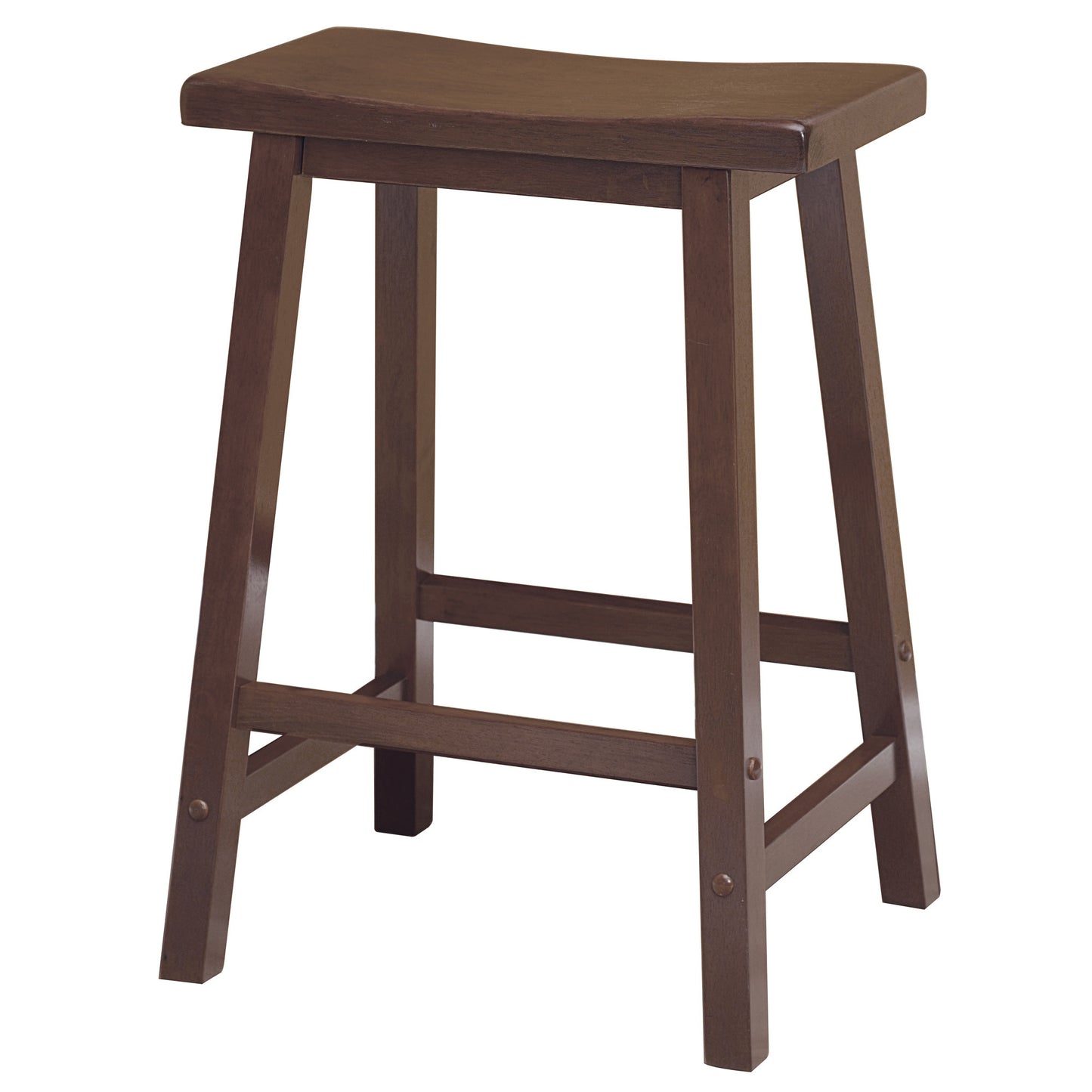 Satori 24" Saddle Seat Bar Stool Antique Walnut