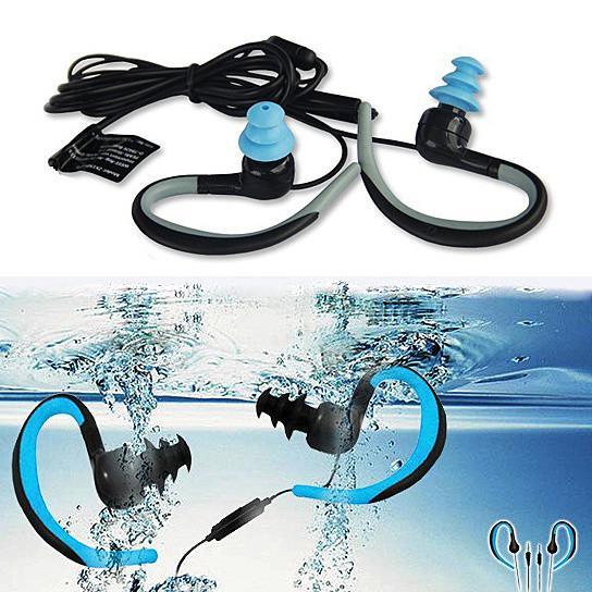 Waterproof Bluetooth Headphones with Swimmers Earplugs