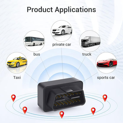 OBD2 GPS Tracker Real Time Vehicle Tracking Device 4G OBD II Car + $5 SIM