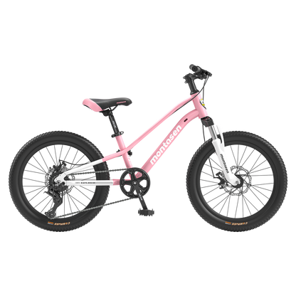 AB03-20 inch Youth Bike Kids Bike for Boys and Girls with Suspension Fork, 7-Speed Drivetrain, Multiple Colors.