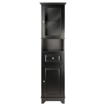 Alps Tall Cabinet with Glass Door and Drawer