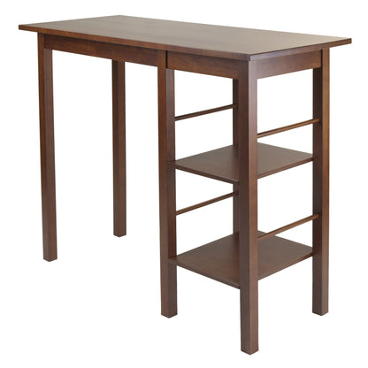 Egan Breakfast Table with 2 Side Shelves