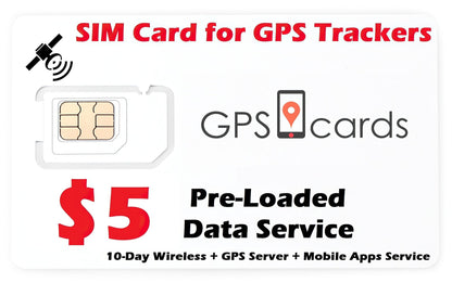 GPS.cards SIM for Megastek GVT-900 Bike GPS Tracker + Real-time GPS Tracking