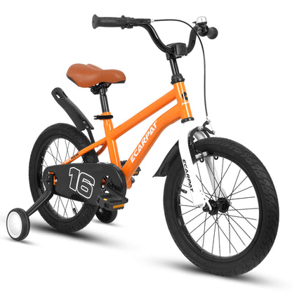 A16114 Kids Bike 16 inch for Boys & Girls with Training Wheels, Freestyle Kids' Bicycle with fender.