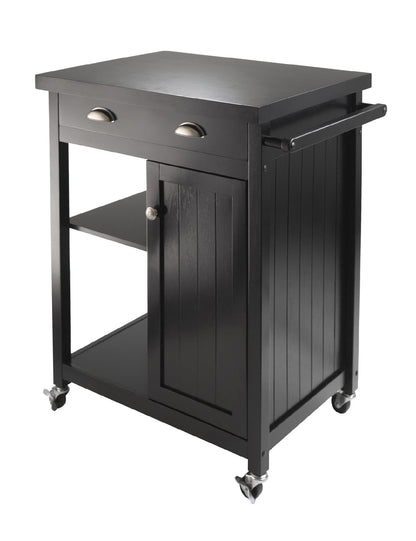 Timber Kitchen Cart with Wainscot panel