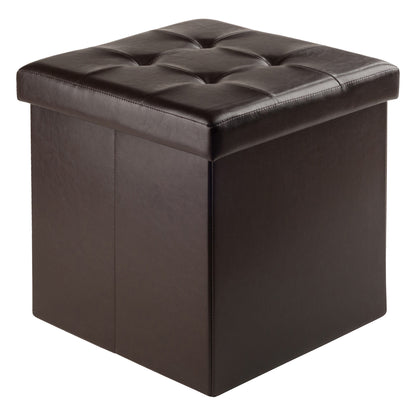 Ashford Ottoman with Storage Faux Leather