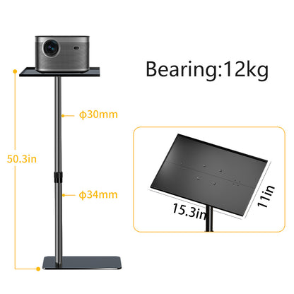 Video Projector Tripod Floor Projector Support Stand Metal Holder Adjustable 360 Rotating for Home Film Projector Bracket