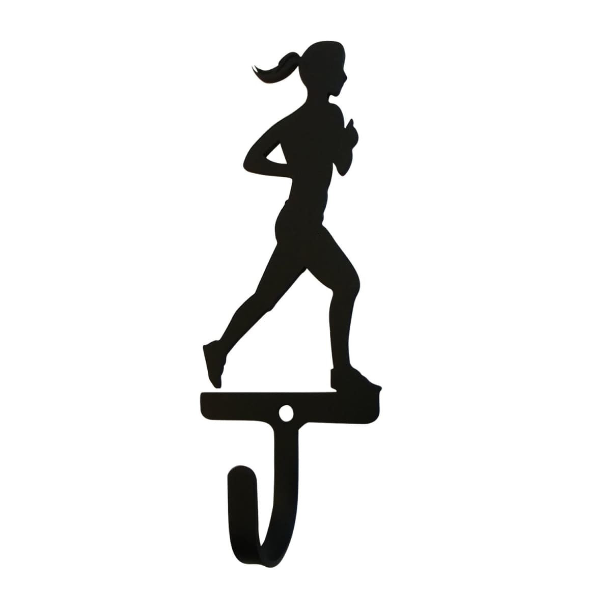 Runner Woman's Girl Wall Hook Small