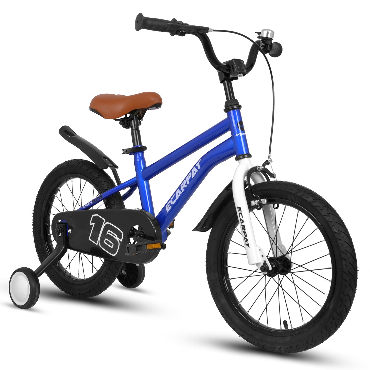 A16114 Kids Bike 16 inch for Boys & Girls with Training Wheels, Freestyle Kids' Bicycle with fender.